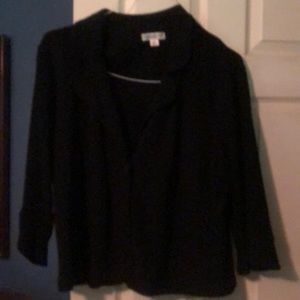 Black knit jacket Coldwater Creek